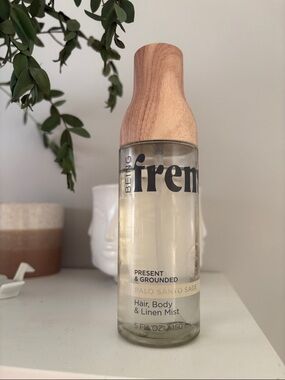 Palo Santo Sage Hair, Body & Linen Mist - Natural Wood Cap (Clear)